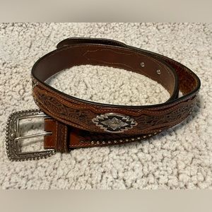 Ariat Men's Sands Western Leather Belt Sz 34